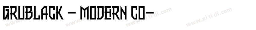 Grublack – Modern Co字体转换